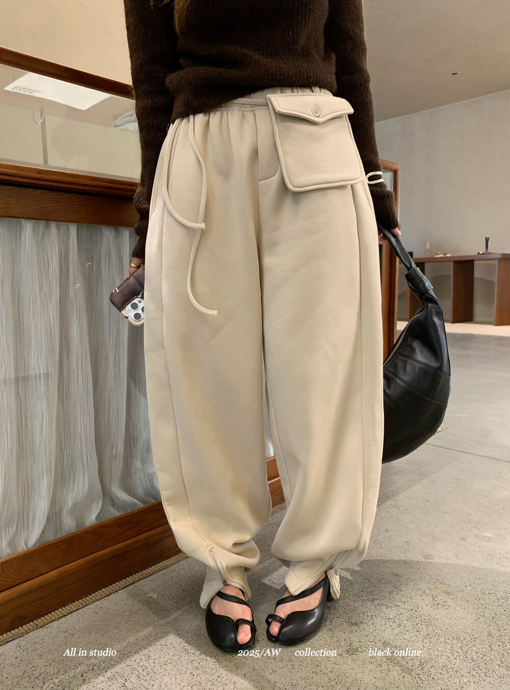 加绒加厚休闲裤卫裤长裤子女