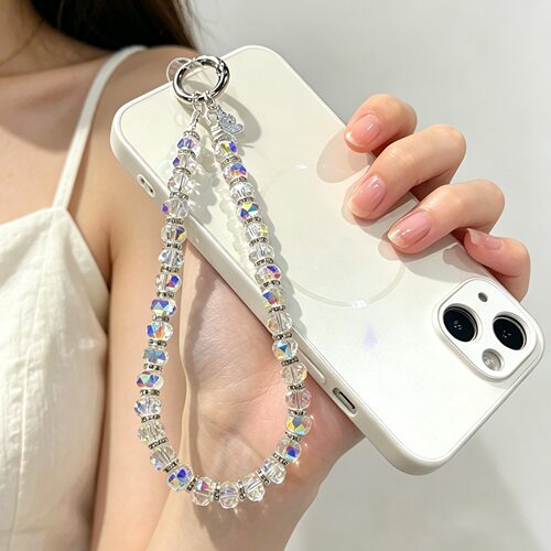 简约款流光挂件防丢手机链精致女约会百搭手链包包挂饰钥匙扣饰品