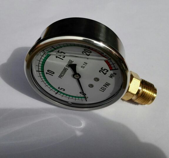 pressure gauge油压压力表直径75mm压力 25mpa螺纹M14*1.5