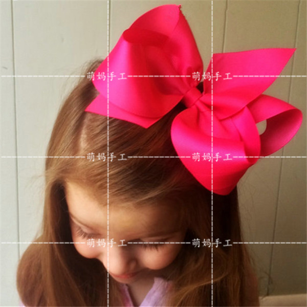 韩版超大缎带蝴蝶结顶夹发夹头带头花宝宝婴儿童发饰头饰品满包邮