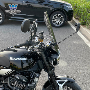 肌车狼适用于川崎Z900RS风挡前挡风玻璃前挡风板复古摩托车改装件