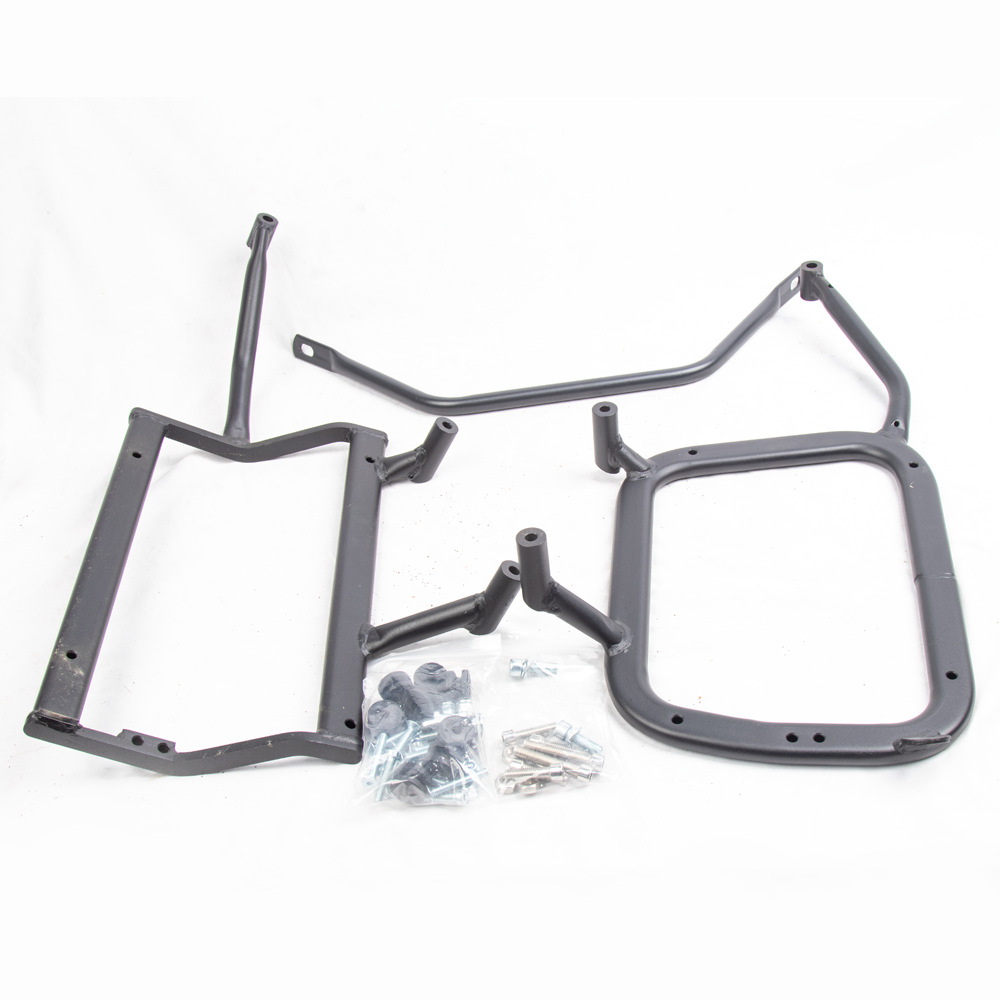 适用春风MT800躲排气边架摩托车边箱碳钢支架边箱右躲排气管支架