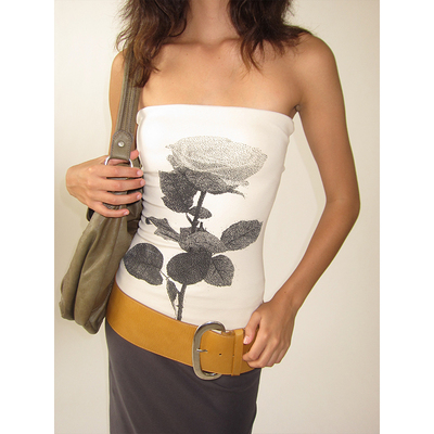 palomawool复古优雅抹胸上衣