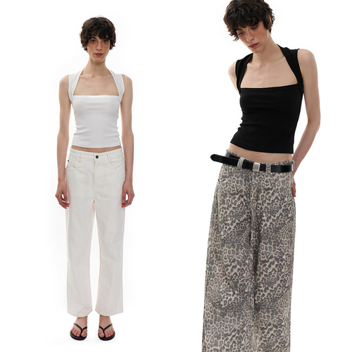 显小脸方领复古法式背心