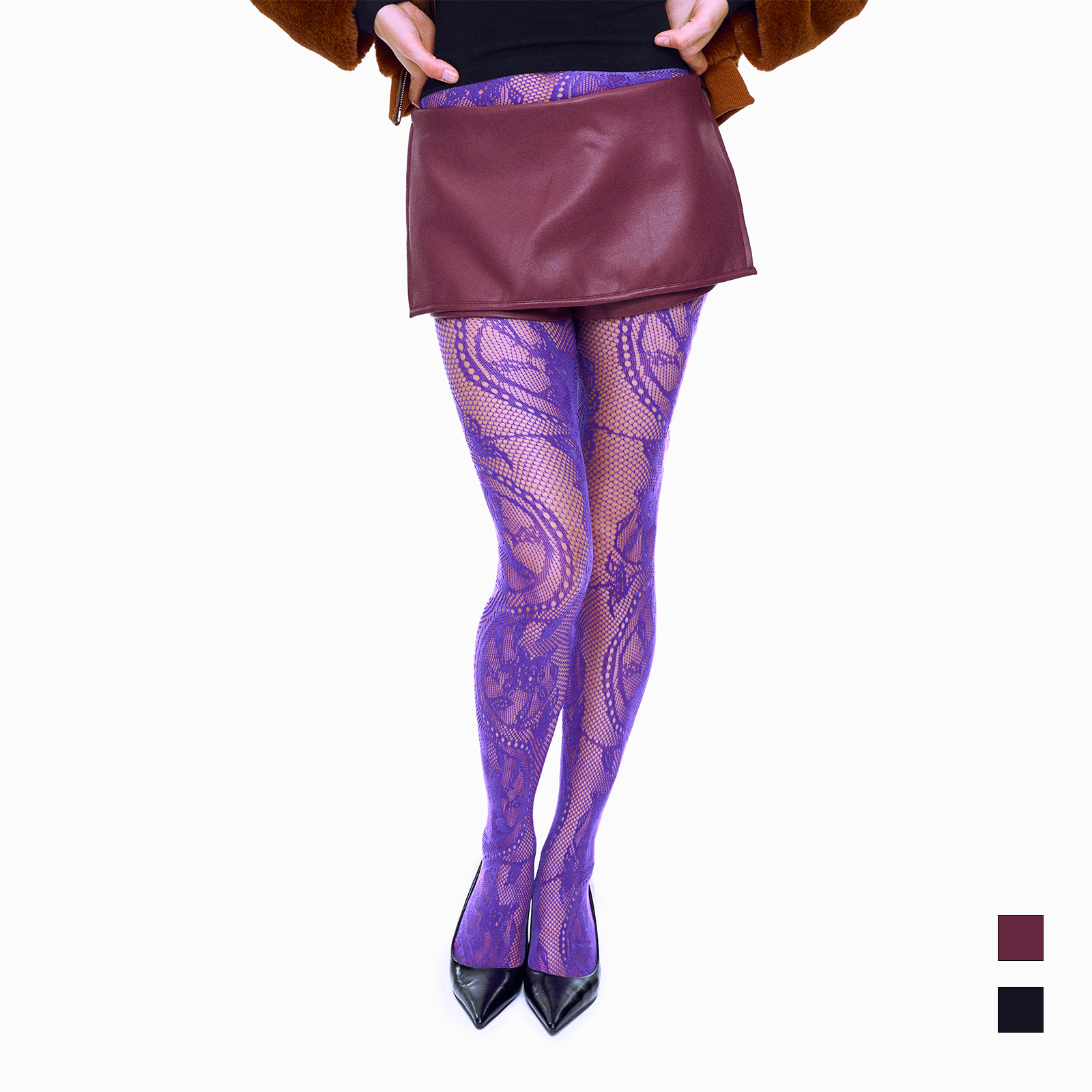 百搭皮裙就要这一件 2025秋冬低腰A字拉链开衩迷你裙 裙裤女