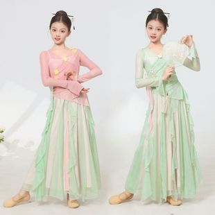 新款古典舞蹈服女飘逸纱衣舞练功服身韵仙气中国舞艺考演出服