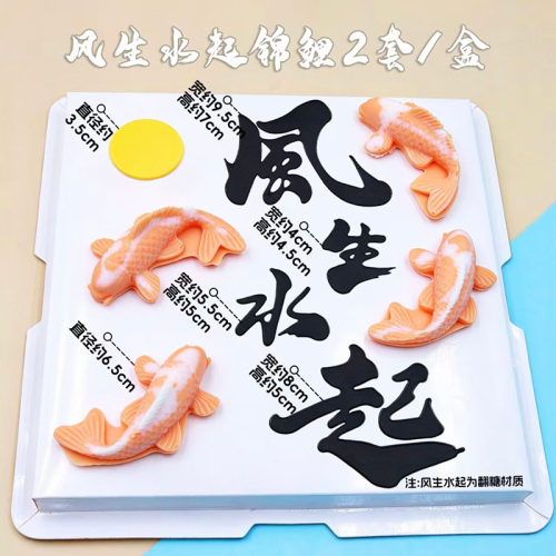 风生水起男士定制创意祝福语蛋糕