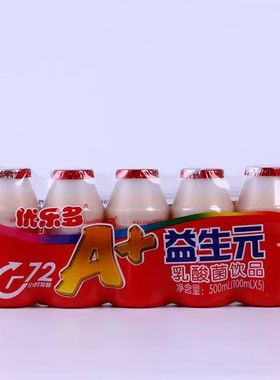 优乐多益生元72小时发酵乳酸菌饮品早餐饮料整箱100ml/瓶