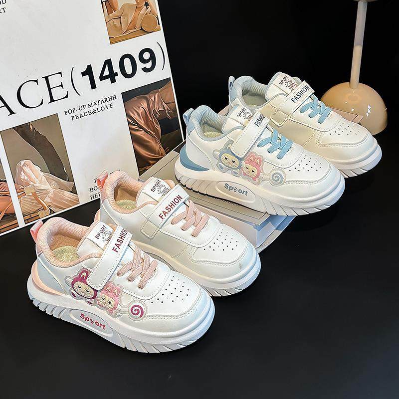 儿童学步鞋低帮板鞋透气耐磨女童小白鞋小学生休闲鞋卡通平底鞋子,童鞋/婴儿鞋/亲子鞋,运动鞋,淘宝优惠券,粉丝福利购,淘宝优惠卷