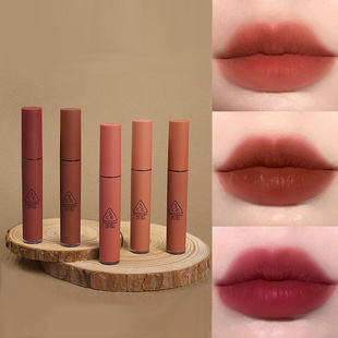 韩国3ce慕斯唇釉滋润苦咖色雾面bitter hour丝绒哑光nude烂番茄