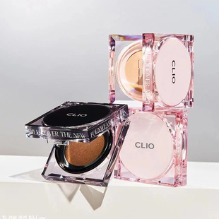 珂莱欧CLIO水晶砖方盒气垫露水黑晶控油持妆CD唱片粉晶砖zico韩国