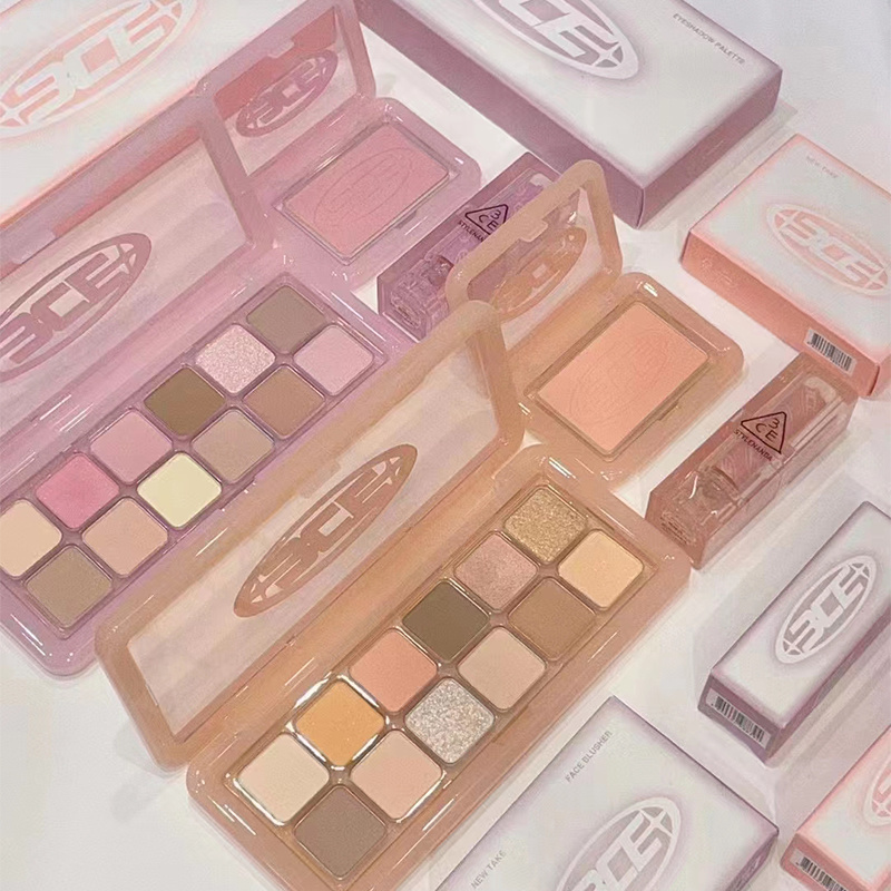 3ce12色眼影水泥盘粉墨杏粉盘