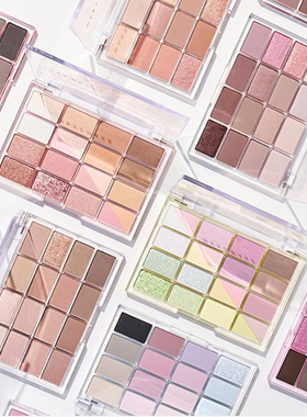 韩国wakemake唯可魅16色眼影盘soft bluring珠光哑光赵美延新色