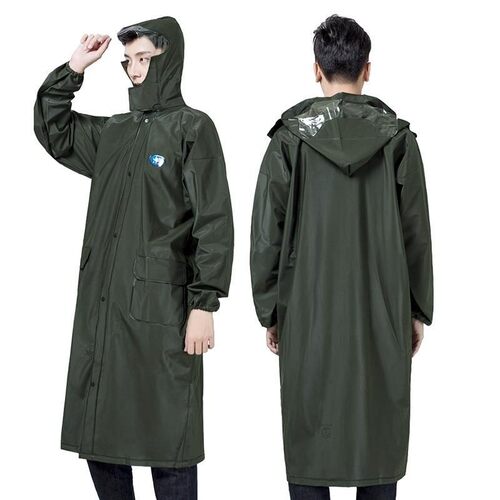 姜太公正品帆布长款带帽包邮雨衣