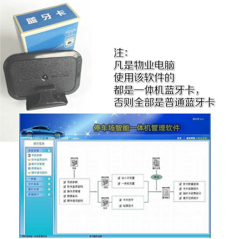 小区物业补卡远距离新五代蓝牙卡 一体机卡车库蓝牙卡 补办停车卡 电子/电工 停车场控制机/道闸 原图主图