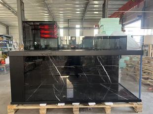 吉罗锦鲤地缸三层过滤侧滤上滤一体超白鱼缸免换水客厅大型定制