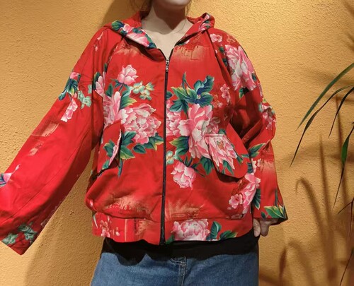 民族风经典老花布个性外套