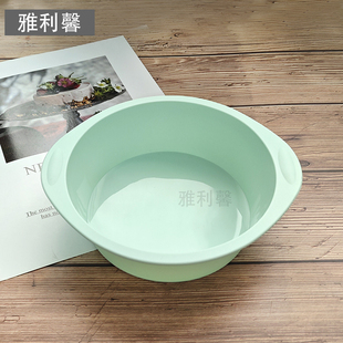 硅胶圆形蛋糕模具发糕面包馒头马拉糕模具6寸戚风蛋糕模具