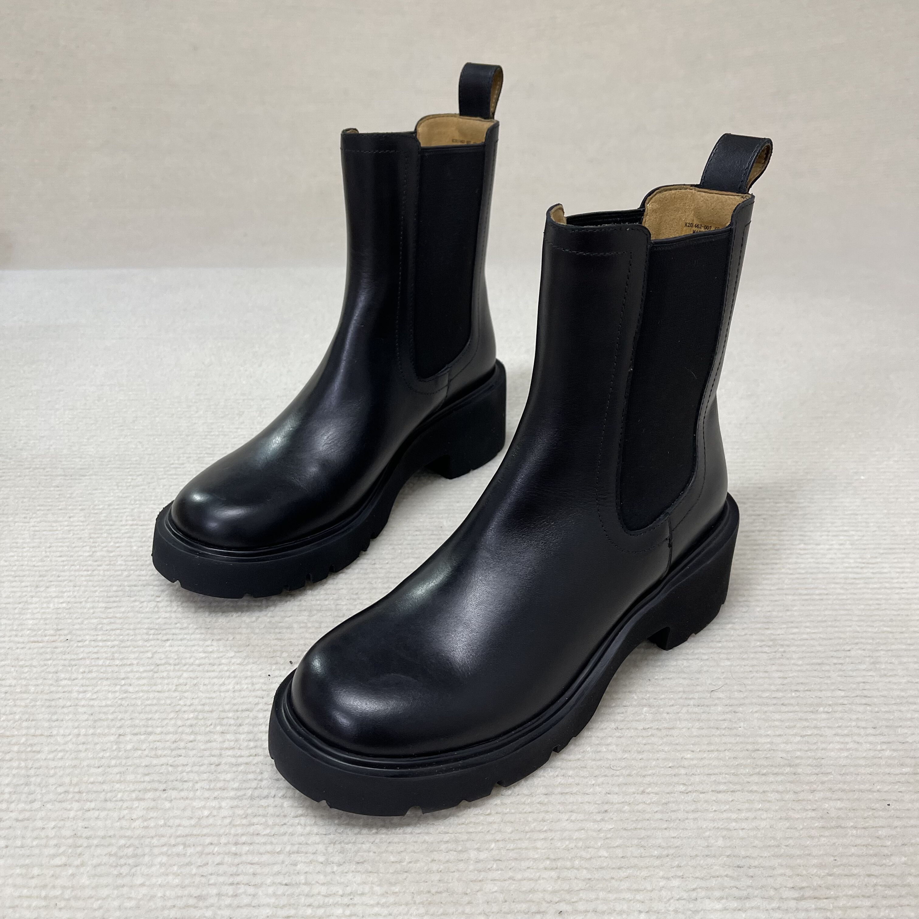 CP短靴2025新款真皮厚底切尔西靴女英伦风烟筒靴马丁靴女短靴