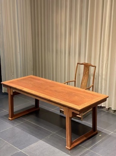 福建仙游红木家具缅甸花梨木3米大画案书房客厅茶桌别墅大果紫檀