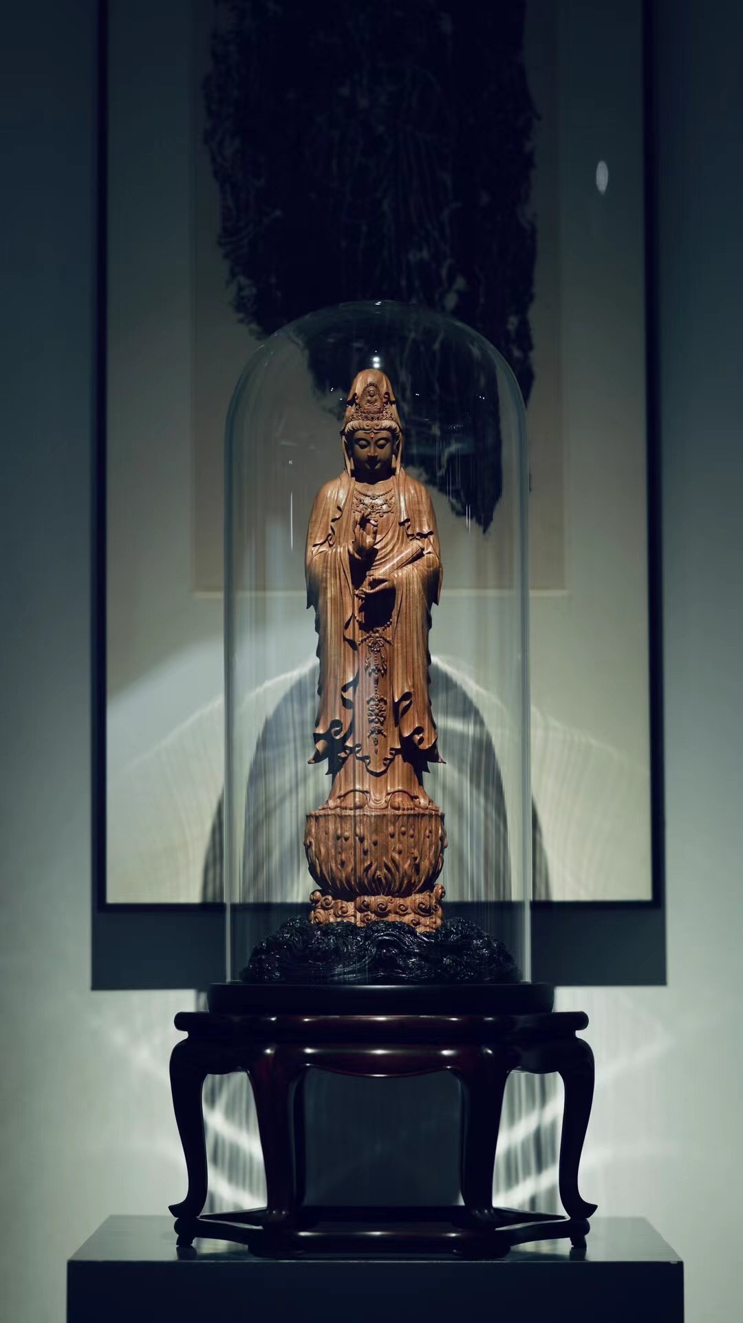 老山檀香沉香木雕南海观音弥勒佛阿弥陀佛像佛堂供奉风水根雕摆件