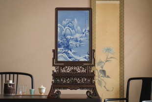 扬州漆器桌面螺钿彩螺摆件出国礼品台屏伴手礼乔迁婚庆礼物收藏品