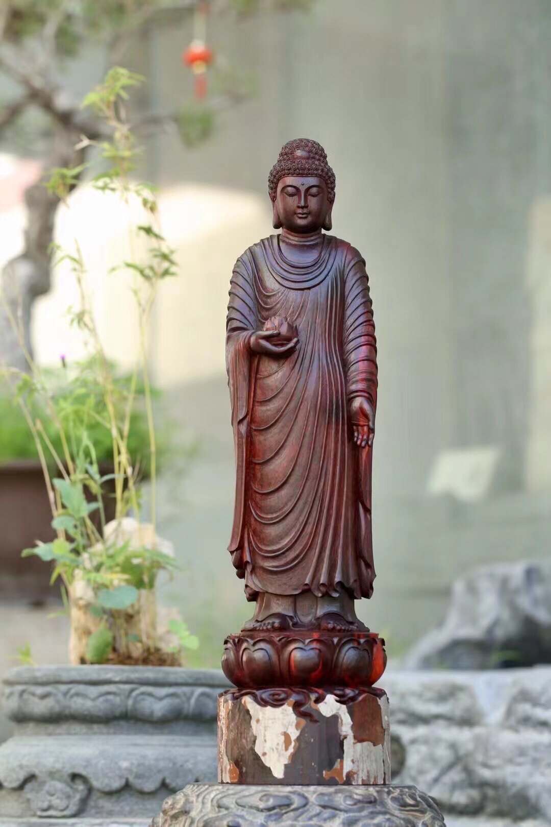 印度小叶紫檀佛像雕像室内家居文玩摆件收藏品地藏王财神观音如来