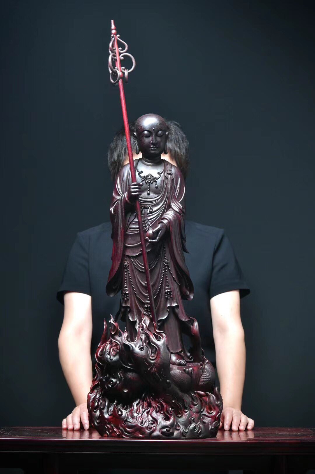 关公印度小叶紫檀木雕刻关羽关二爷武财神佛像地藏王如来佛祖观音