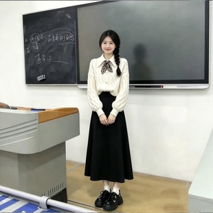 职业套装连衣裙2025早秋季公务员正式场合穿搭教师教资面试衣服女