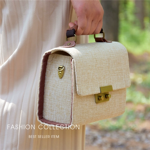 Бостонская сумка, барсетка, ткань