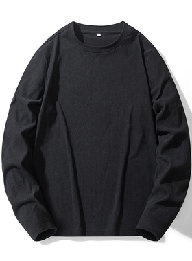 350斤可穿秋冬大码德绒双面绒打底衫胖子加肥加大长袖圆领加绒t恤