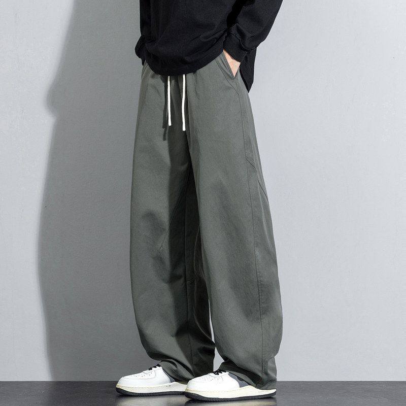 美式弯刀休闲裤男士春秋潮牌直筒宽松阔腿2026新款男生运动长裤子,男装,休闲裤,淘宝优惠券,粉丝福利购,淘宝优惠卷