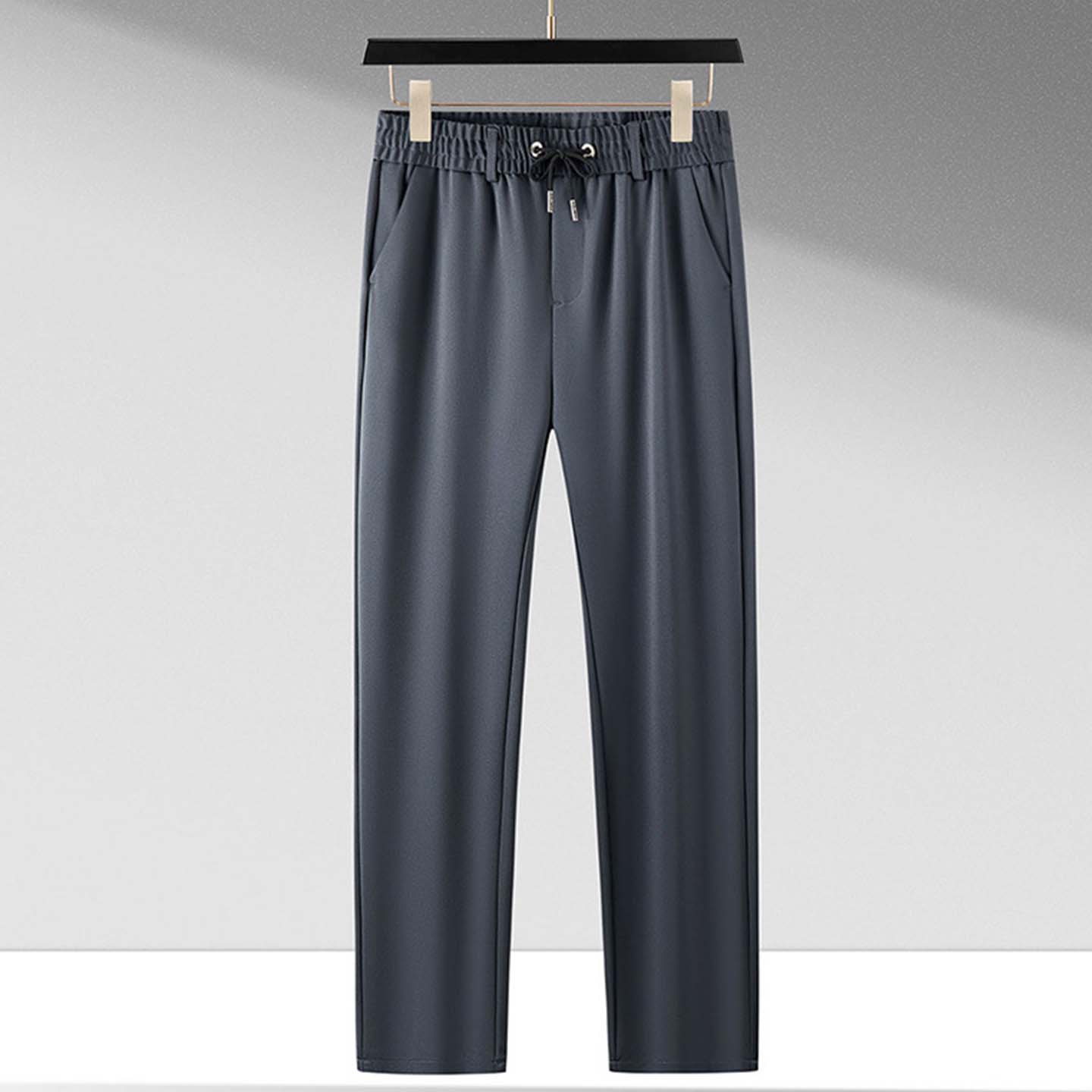 男士加肥加大码松紧长裤