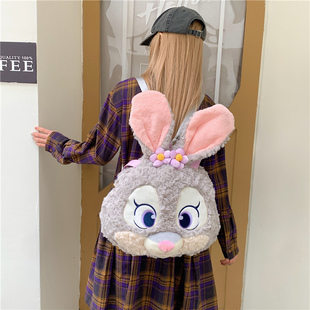 可爱卡通毛绒包包女2025新款秋冬斜挎包毛绒手提大包包双肩毛毛包