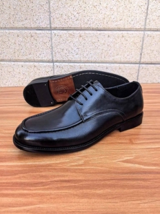 男马皮 休闲商务皮鞋 高端外贸男鞋 真皮系带透气英伦百搭皮底德比鞋
