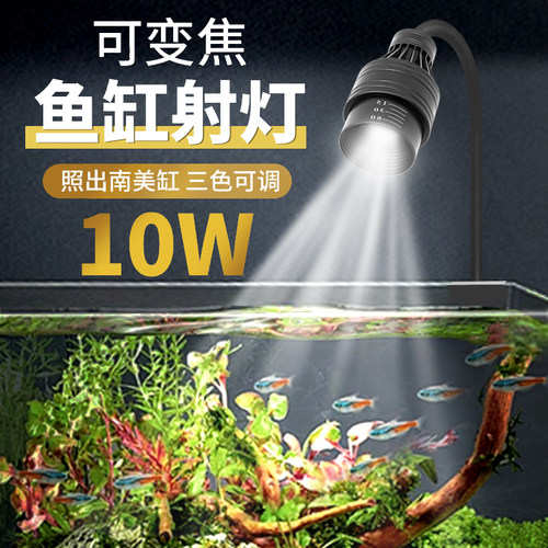 鱼缸灯变焦灯南美射灯原生缸