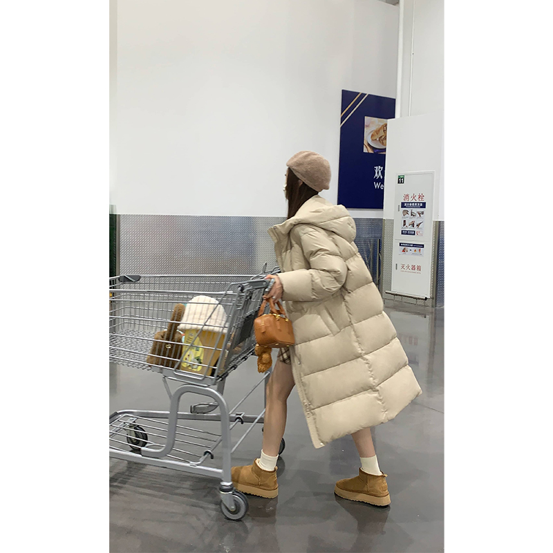 sieyiu90白鸭绒长款三防羽绒服