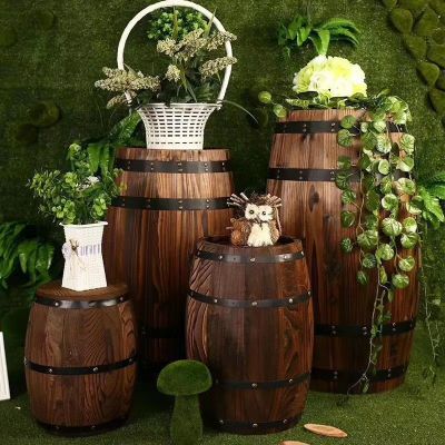 婚庆道具森系酒桶圆桶森林系酒吧
