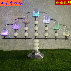 包邮新款爱神香槟塔婚庆道具婚礼酒塔烛台布景 婚庆酒塔 婚礼烛台