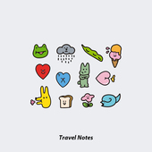 NEUF弗到此一游防水纹身贴动物日常小故事小图逗乐自己青蛙毛豆云