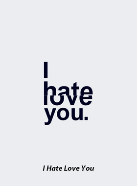 NEUF弗字母纹身贴 《爱恨交织》i hate love you