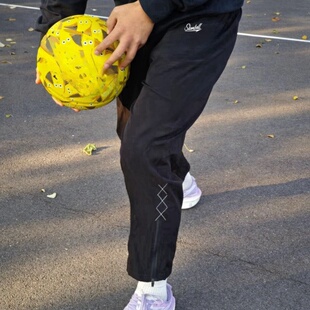 夏季篮球美式训练运动长裤直筒宽松透气拉链田径跑步速干卫裤子男