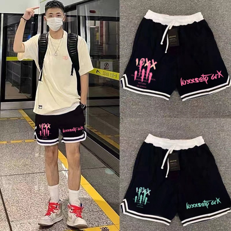 美式鬼面篮球四五分运动裤男夏季学生休闲跑步训练短裤宽松不过膝