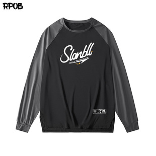 学生热身投篮训练服 宽松长袖 Slamball美式 速干篮球运动t恤男薄款