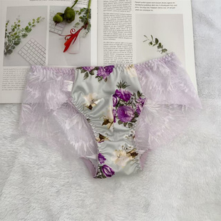 时尚日单新款丝滑弹力柔软贴身面料女版男式变装性感日常三角内裤