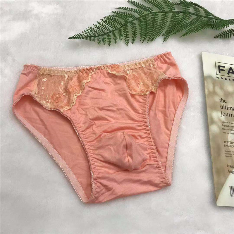 男士纯棉面料性感花边网纱拼接