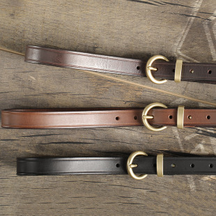 夏季 时尚 真皮女皮带铜扣腰带头层牛皮圆扣ins女士皮带2021年新款