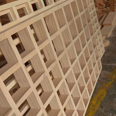 东阳木雕榫卯木条方格