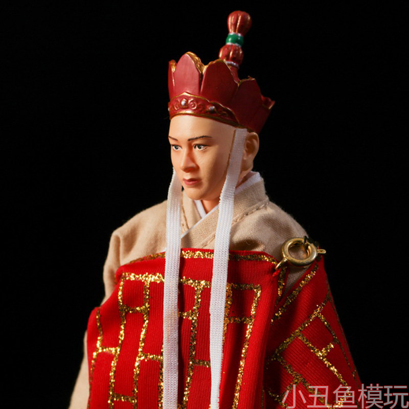 1/12西游记唐僧唐三藏6寸布衣可动人偶玩具玄奘法师手办模型兵人