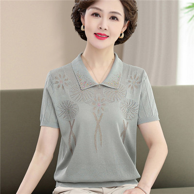 大码冰丝妈妈装柔软舒适透气